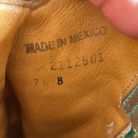 Liberty Western Cowboy Boots – Made in Mexico – Size 7.5 - Picture 4 of 11